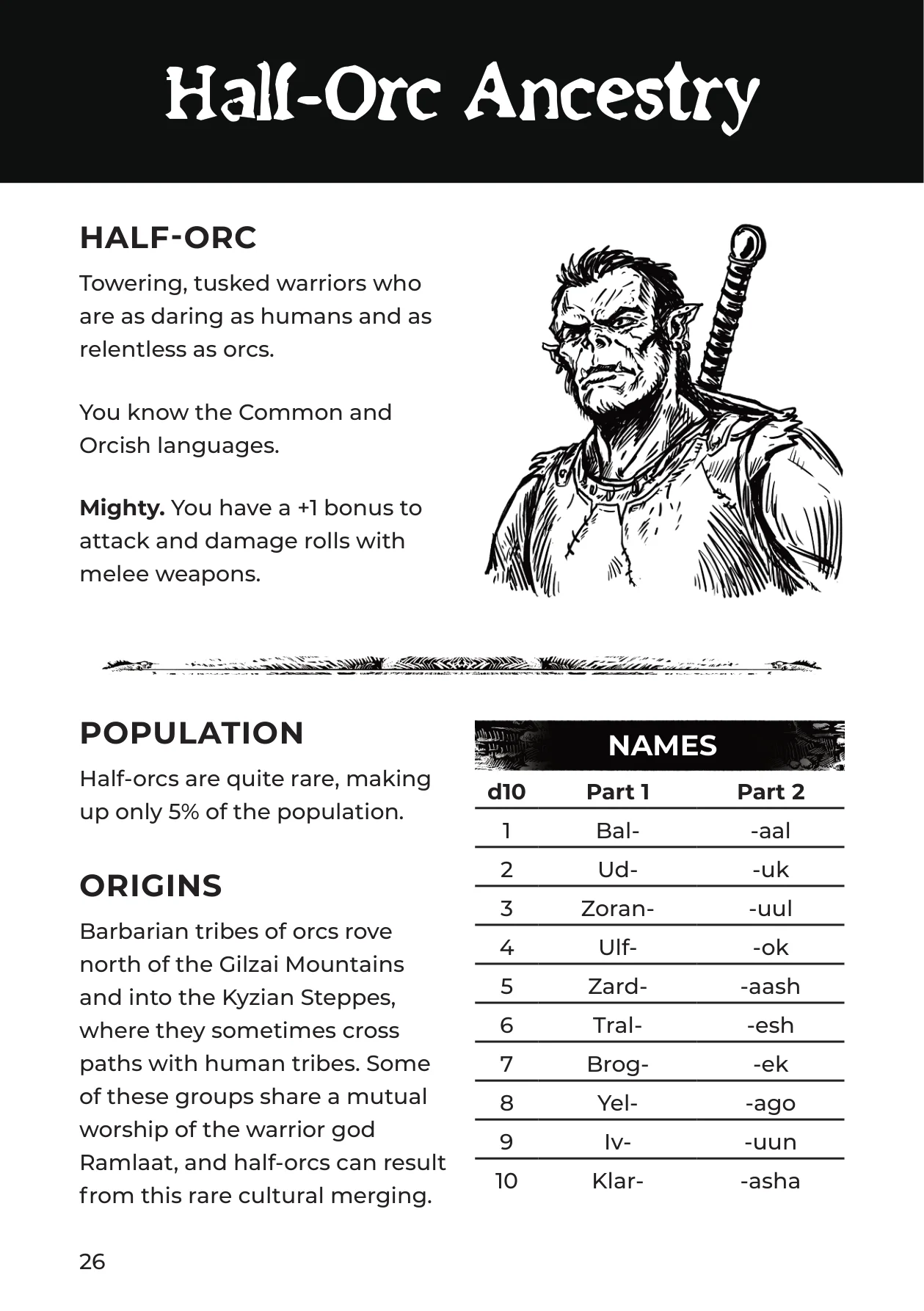 Western Reaches Player's Guide, p. 26