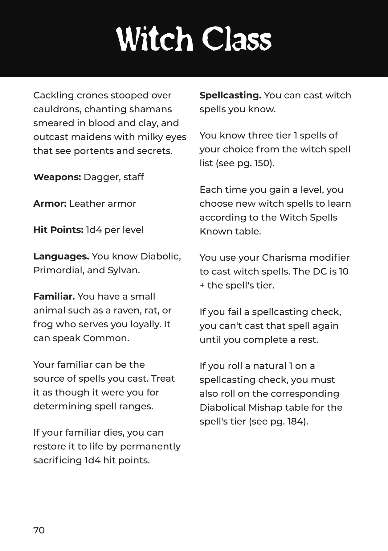 Western Reaches Player's Guide, p. 70